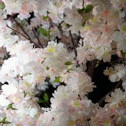 6ft Artificial Hydrangea Bloom Tree — Light Pink / Blush w/ Green Leaves, 10 Interchangeable Branches | Customize for Weddings & Events | ModTree™ Collection