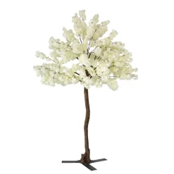 9ft Artificial Hydrangea Bloom Tree — White, 19 Interchangeable Branches| ModTree™ Collection