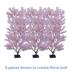 8ft Artificial Hydrangea Tree — Light Pink / Pink, 10 Interchangeable Branches | Customize for Weddings & Events | ModTree™ Collection