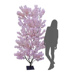8ft Artificial Hydrangea Tree — Light Pink / Pink, 10 Interchangeable Branches | Customize for Weddings & Events | ModTree™ Collection