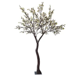 10ft Artificial Magnolia Tree — White, 13 Interchangeable Branches | Customize for Weddings & Events | ModTree™ Collection