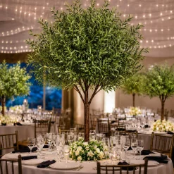 6ft Artificial Olive Leaf Tree — Green, 10 Interchangeable Branches | Customize for Weddings & Events | ModTree™ Collection