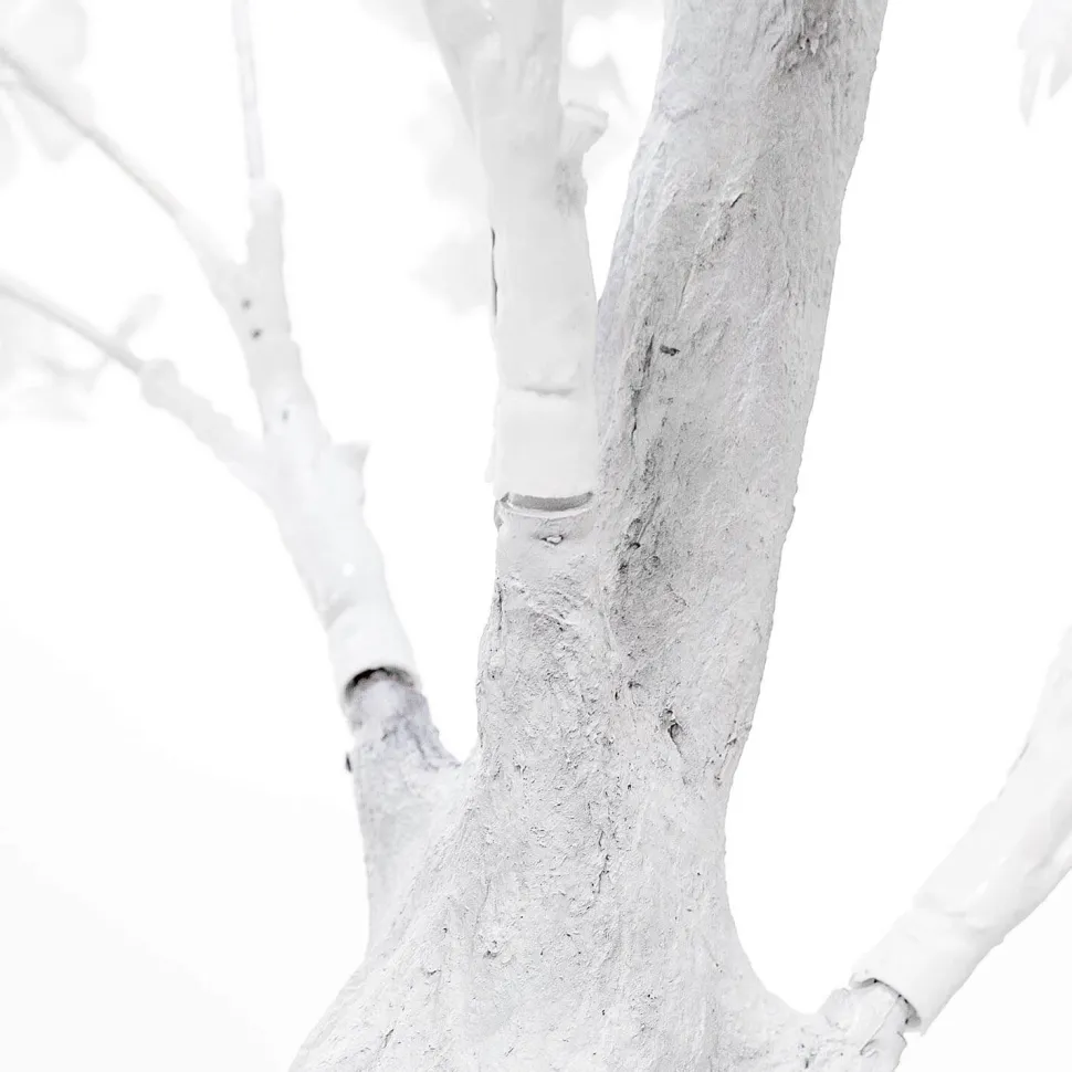 9ft Artificial Plumeria White Trunk Tree — White, 14 Interchangeable Branches | Customize for Weddings & Events | ModTree™ Collection