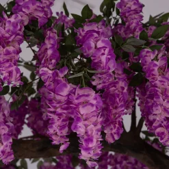 11ft Artificial Wisteria Tree - Light Purple / Purple, 25 Interchangeable Branches | ModTree™ Collection