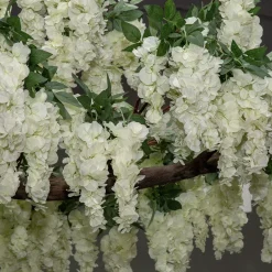 11ft Artificial Wisteria Tree — White, 25 Interchangeable Branches | ModTree™ Collection