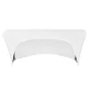 6ft Banquet 200 GSM Grade A Quality Open Back Spandex Table Cover - White