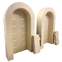 7ft Collapsible 3D Curved Full Arch with Shelves