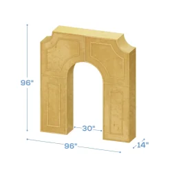 8ft Collapsible 3D Imperial Arch