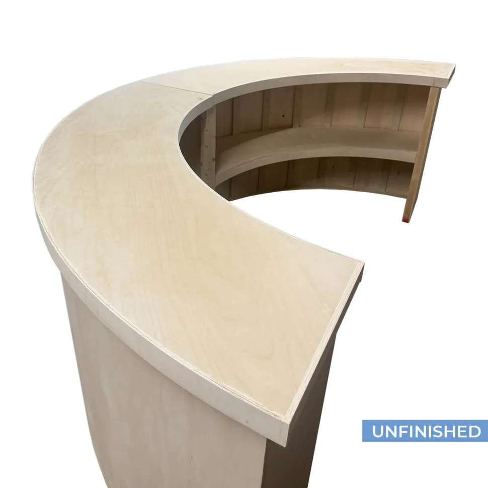 9ft Full Circle Round Collapsible Modular Bar - Select your Color & Finish