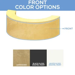 9ft Half Circle Round Collapsible Modular Bar - Select your Color & Finish