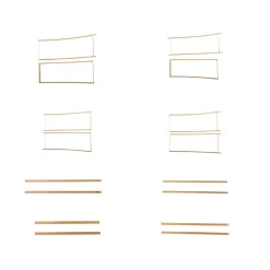 7.5ft Heavy Duty Gold Metal Double Hoop Wedding Arch – Round Photo Backdrop & Floral Balloon Frame