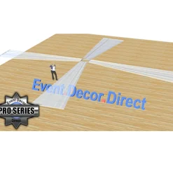 21ft 4-Panel Sheer Fabric Ceiling Draping in Assorted Colors