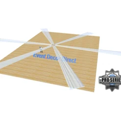 40ft 6-Panel Sheer Fabric Ceiling Draping in Assorted Colors
