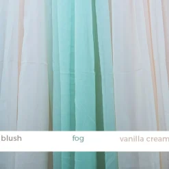 40ft 8-Panel Sheer Fabric Ceiling Draping in Assorted Colors