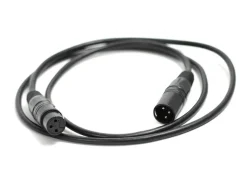 5ft 3-Pin DMX Cable by EddyLight™ - Heavy Duty DMX Cable for Lighting & Audio Use