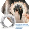 8ft White Hydrangea Floral Round Wedding Ceremony Arch | ModTree™ Collection