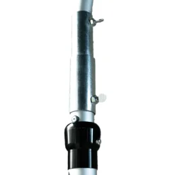 3ft W x 10ft H – Curved Aluminum Chandelier Hanger with Coupler and Heavy Steel Base