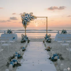 6ft x 8ft Gold Metal Freestanding Rectangular Arbor Backdrop Stand (Over-the-Table Frame / Floral & Balloon Décor Structure)