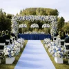 6ft x 16ft Gold Metal Freestanding Rectangular Arbor Backdrop Stand (Over-the-Table Frame / Floral & Balloon Décor Structure)