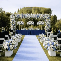 6ft x 16ft Gold Metal Freestanding Rectangular Arbor Backdrop Stand (Over-the-Table Frame / Floral & Balloon Décor Structure)