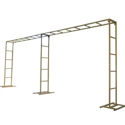 6ft x 16ft Gold Metal Freestanding Rectangular Arbor Backdrop Stand (Over-the-Table Frame / Floral & Balloon Décor Structure)
