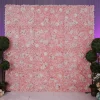 8ft x 8ft Portable Mixed Blush Floral Backdrop Kit