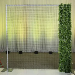 8ft x 8ft Portable Mixed Natural Greenery Backdrop Kit