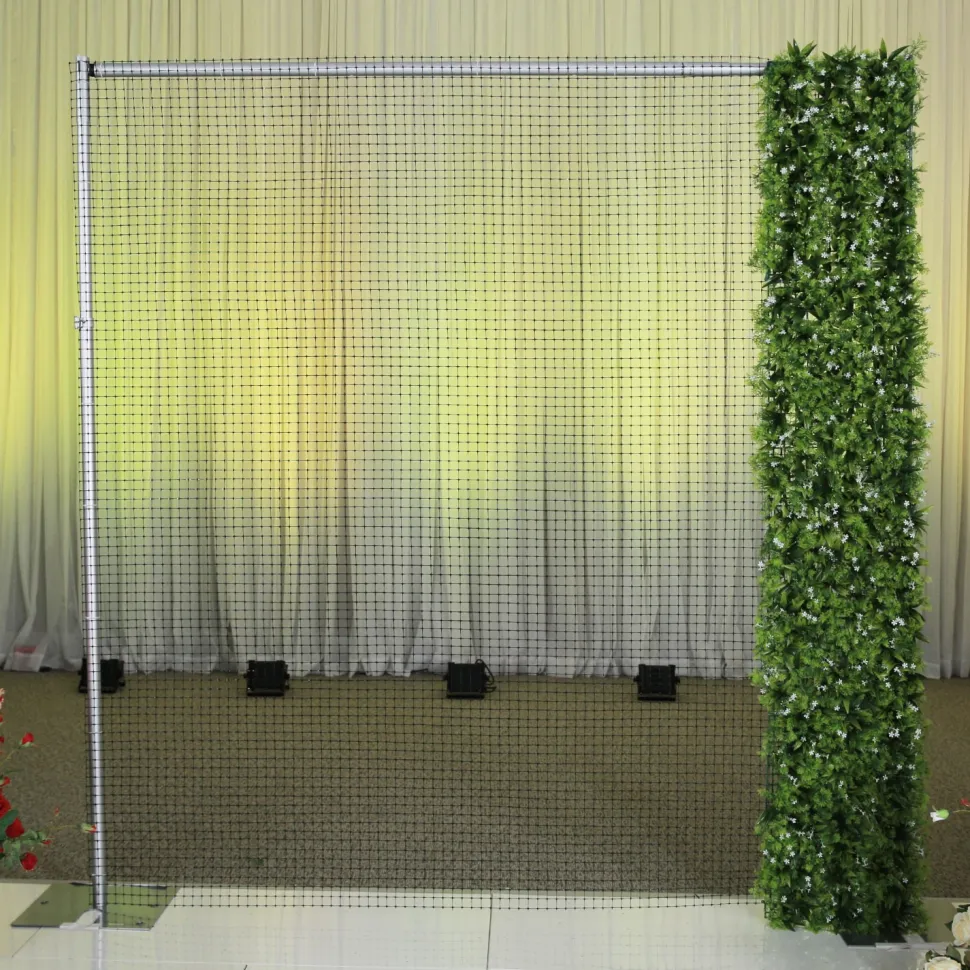 8ft x 8ft Portable Mixed Natural Greenery Backdrop Kit