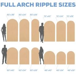 Full Arch Collapsing Chiara Ripple Panel - Select Your Size!