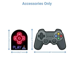 Gaming Lounge 1 Foam Core Birthday Backdrop Kit by PopScene™