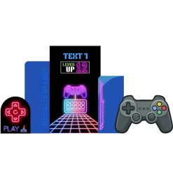Gaming Lounge 1 Foam Core Birthday Backdrop Kit by PopScene™