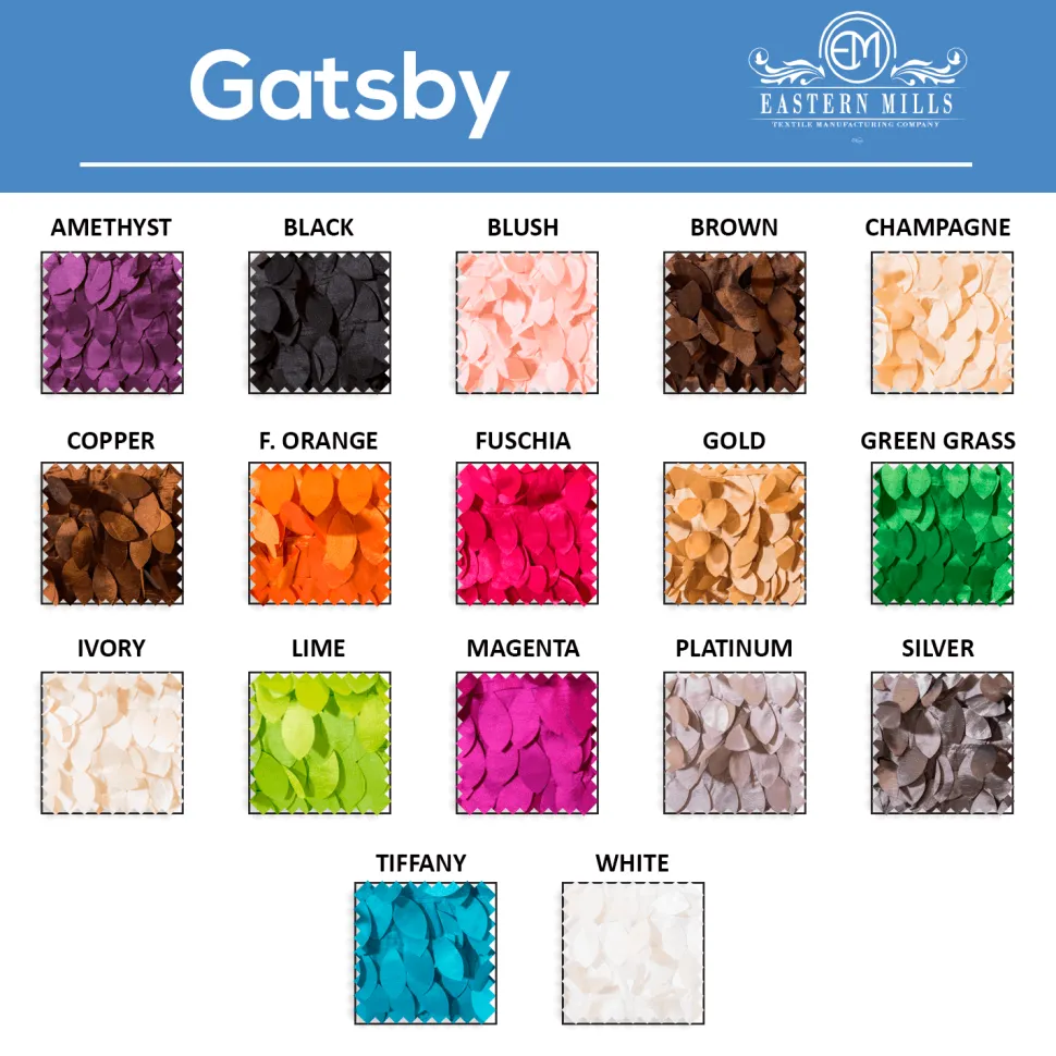 Gatsby - 100% Polyester - By The Yard - 53" Width