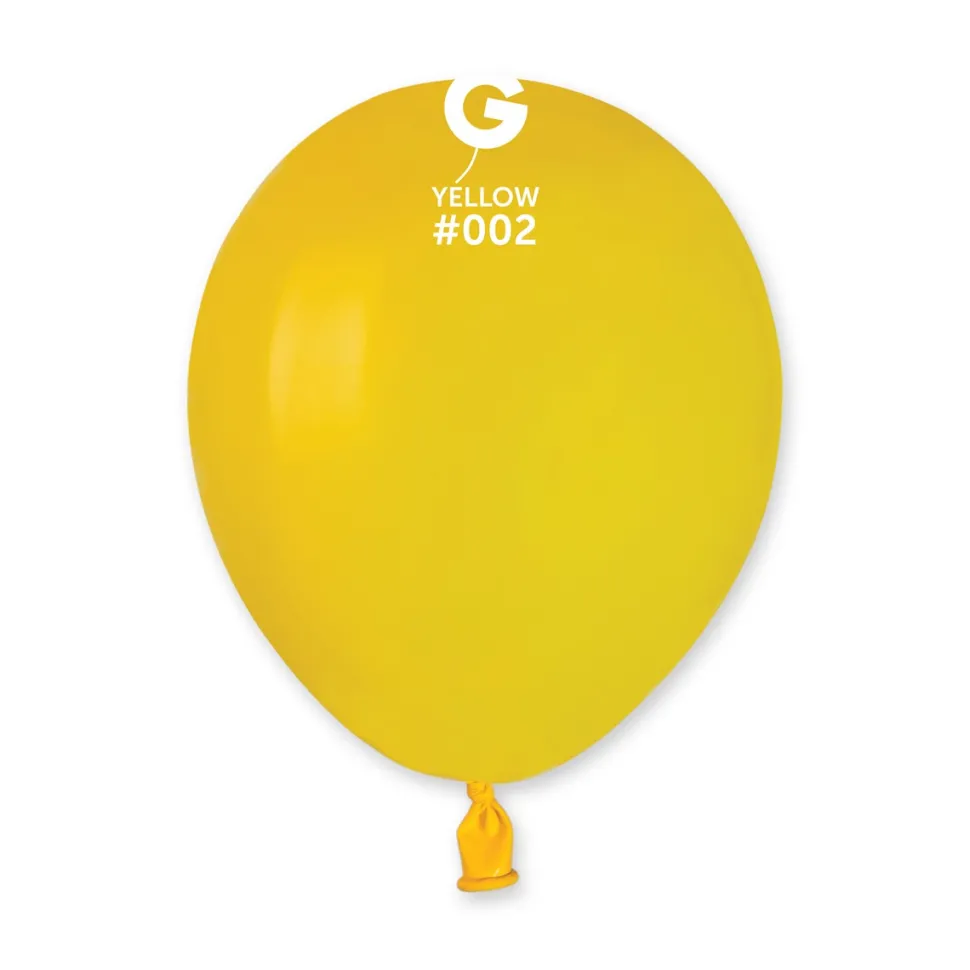GEMAR Baby Yellow 5" Balloon - 100 Pieces