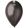 GEMAR Black Metallic 12" Balloon - 50 Pieces