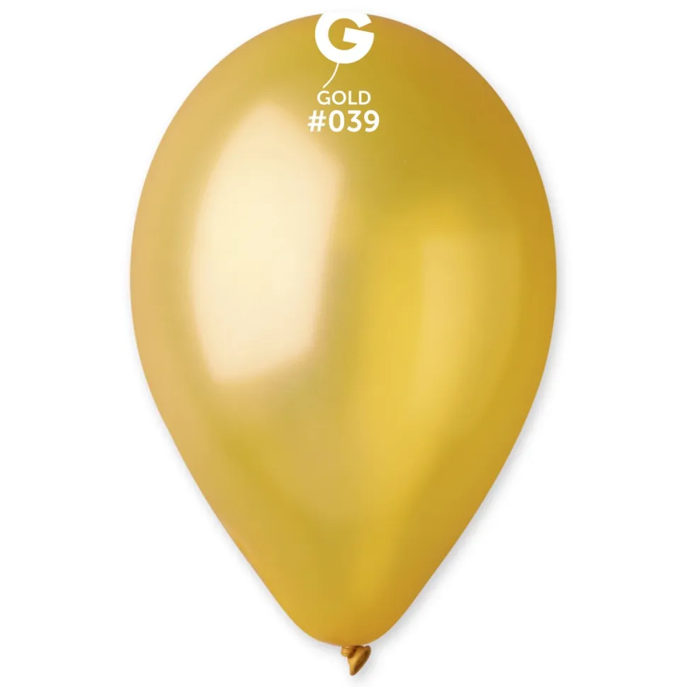 GEMAR Gold Metallic 12" Balloon - 500 Pieces