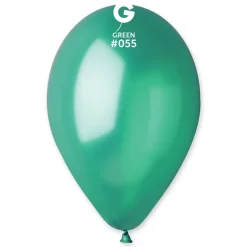 GEMAR Green 55 Metallic 12" Balloon - 50 Pieces