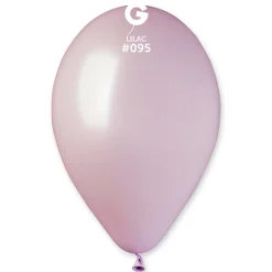 GEMAR Lilac Metallic 12" Balloon - 50 Pieces