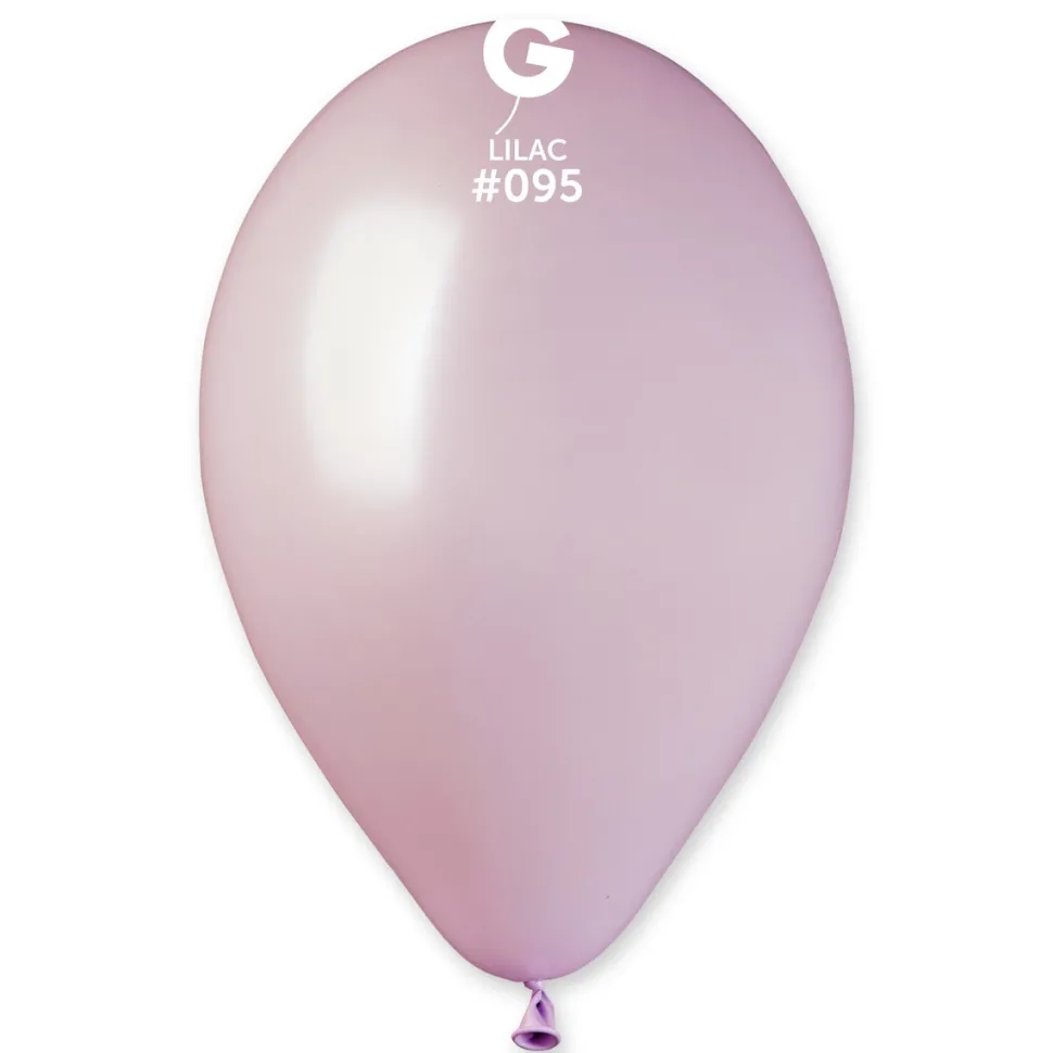 GEMAR Lilac Metallic 12" Balloon - 50 Pieces