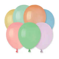 GEMAR Macaron Assorted 5" Balloon - 100 Pieces