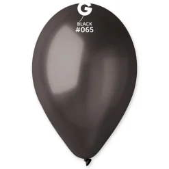 GEMAR Metal Black 19" Balloon - 25 Pieces