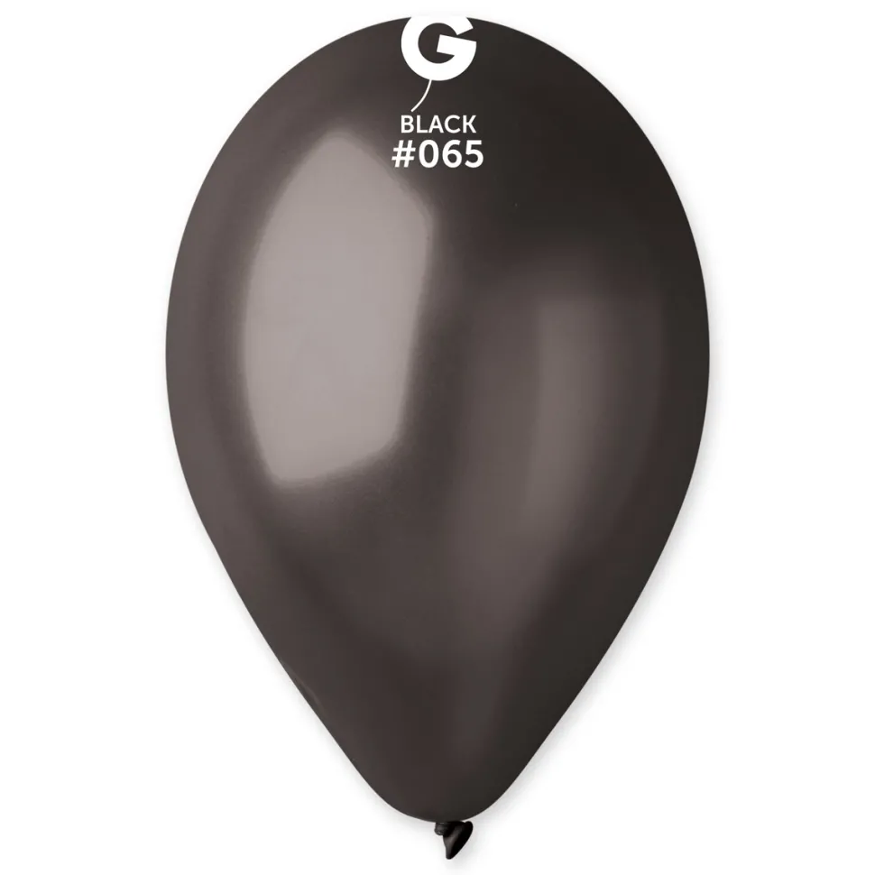 GEMAR Metal Black 19" Balloon - 25 Pieces