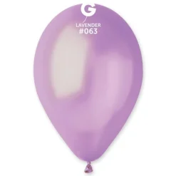 GEMAR Metal Lavender 5" Balloon - 100 Pieces