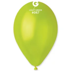 GEMAR Metal Light Green 5" Balloon - 100 Pieces