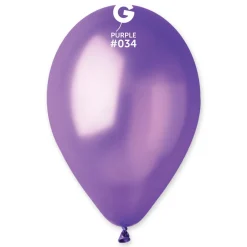 GEMAR Metal Purple 5" Balloon - 100 Pieces