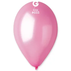GEMAR Metal Rose 5" Balloon - 100 Pieces