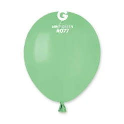 GEMAR Mint Green 5" Balloon - 100 Pieces