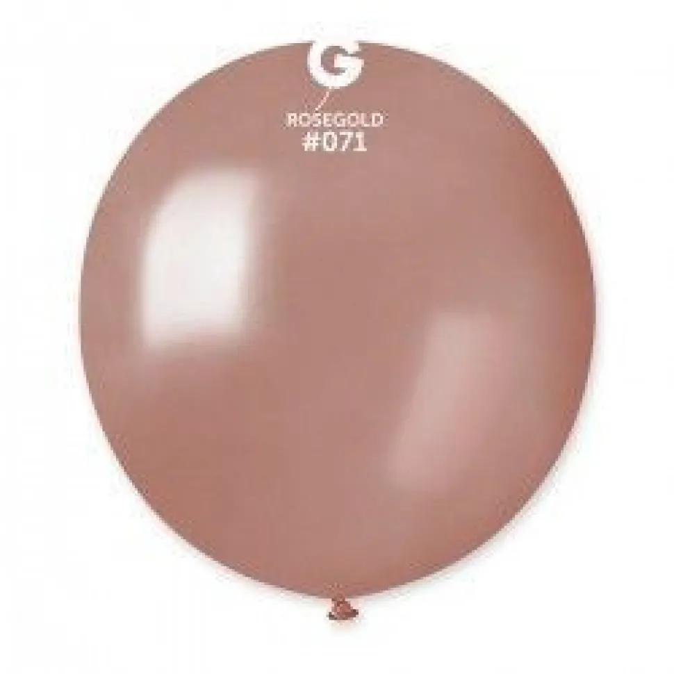 GEMAR Rose Gold 19" Balloon - 25 Pieces
