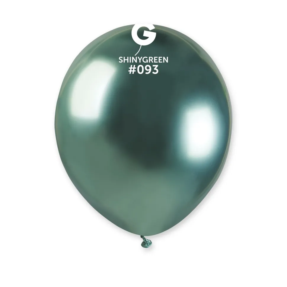 GEMAR Shiny Green 5" Balloon - 50 Pieces