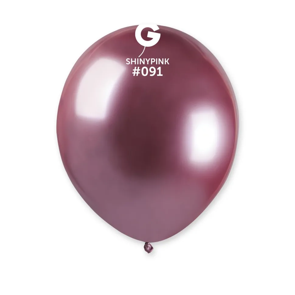 GEMAR Shiny Pink 13" Balloon - 25 Pieces