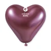 GEMAR Shiny Pink Heart 12" Balloon - 25 Pieces